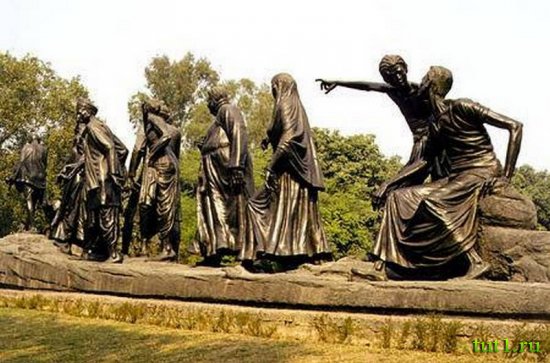 Памятник Ганди - Дели