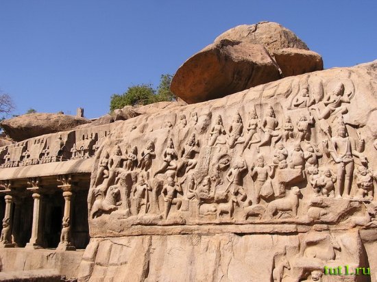 Тамилнад - барельеф Нисхождение Ганги