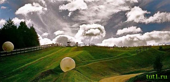 Новая Зеландия - зорбинг