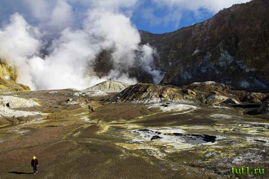 Новая Зеландия - Белый остров (White island)